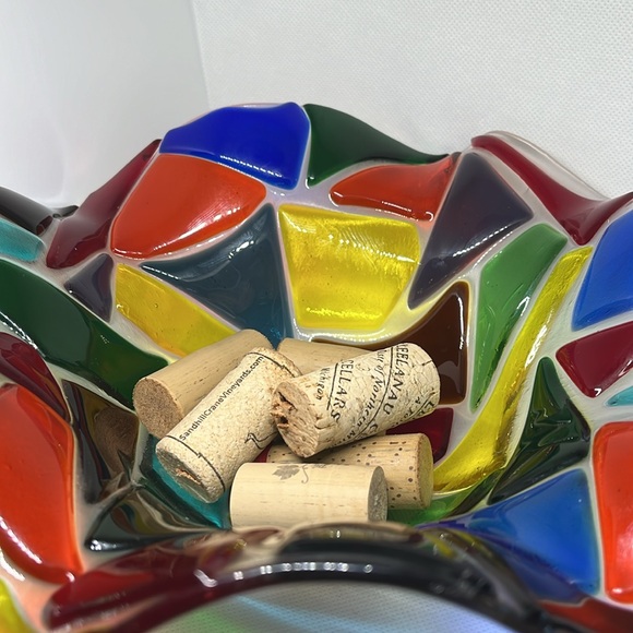 Fused art glass bowl - Picture 15 of 15